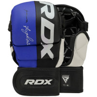 Перчатки тренировочные RDX Grappling T6 Plus GGR-T6U+ синий