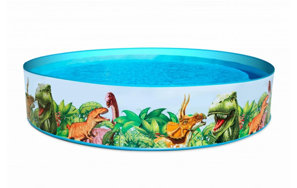 Детский надувной бассейн Bestway 55001 Fill 'N Fun Dinosaur (244х46) 600_380