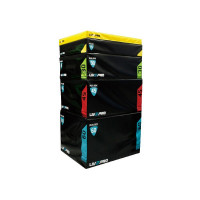Плиометрический бокс Live Pro Soft Plyometric Box LP8151-S 91,4x76,2x15,2 см, черный/желтый