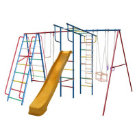 Детский спортивный комплекс Вертикаль А1+П дачный Макси с горкой