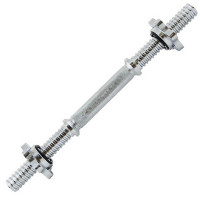 Гриф гантельный, длина 40 см Torres PL5031 cеребристый металлик