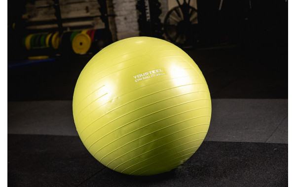 Гимнастический мяч YouSteel Soft D65 см Зеленый 600_380