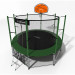 Батут i-Jump Classic Basket 12FT 366 см с нижней сетью и лестницей зеленый 75_75