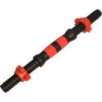 Гриф с гайками пластиковый Sportex (d 25) 36 см E29510 красный