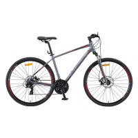 Велосипед Stels Cross-130 MD Gent 28" V010 Серый 2019 (LU091706)