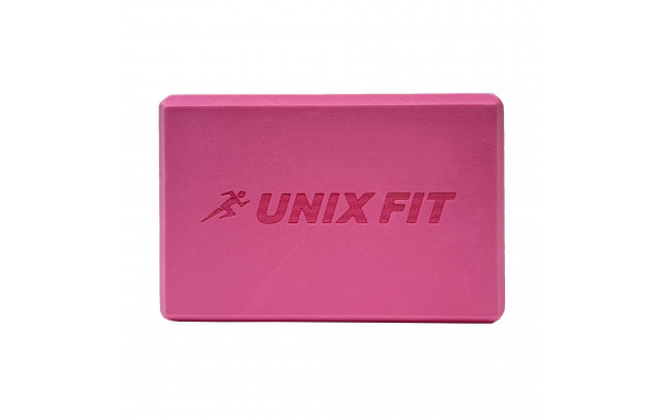 Блок для йоги и фитнеса 23х15х7см UnixFitt YBU200GPK розовый 600_380