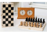 Шахматы обиходные деревянные с дорожной деревянной доской "Классика" 450-20