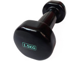 Гантель виниловая 1,5 кг (черная) Sportex HKDB115-1.5