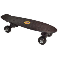 Скейтборд пластиковый 41x12cm Sportex E33085 черный (SK403)