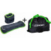 Утяжелители Sportex ALT Sport (2х2,5кг), нейлон, в сумке HKAW104-1 черный с зеленой окантовкой 75_75