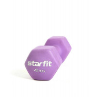 Гантель неопреновая Core 4 кг Star Fit DB-201 фиолетовый пастель