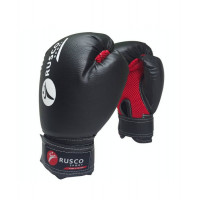 Перчатки боксерские Rusco 4oz, к/з, черный