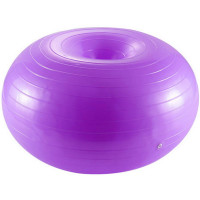 Мяч для фитнеса фитбол-пончик 60 см (фиолетовый) Sportex FBD-60-3