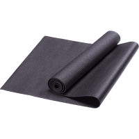 Коврик для йоги Sportex PVC, 173x61x0,4 см (черный) HKEM112-04-BLK