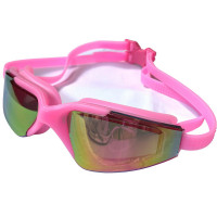 Очки для плавания Sportex взрослые, зеркальные E38879-2 розовый
