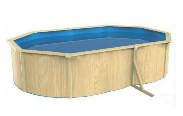 Морозоустойчивый бассейн овальный 490x360x130см Poolmagic Wood Basic 600_380
