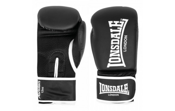 Перчатки тренировочные 10oz Lonsdale Ashdon 160011 10 BK черный 600_380