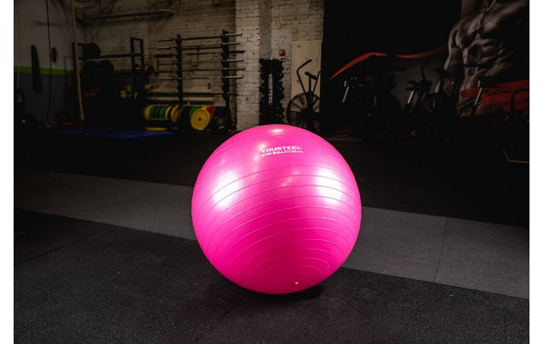Гимнастический мяч YouSteel Soft D55 см Розовый 600_380