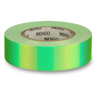Обмотка для гимнастического обруча Indigo Rainbow IN151-GYL, 20мм*14м, зерк, на подкл, зел-желт
