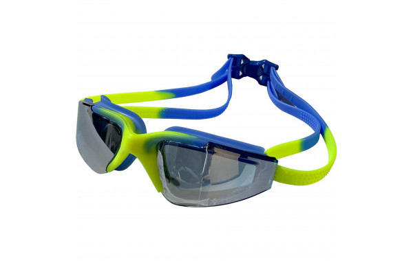 Очки для плавания Sportex взрослые, зеркальные E38879-3 сине\желтый 600_380