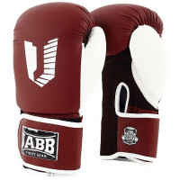Боксерские перчатки Jabb JE-4056/Eu Air 56 коричневы/белый 12oz