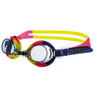 Очки для плавания Atemi S302 синий-желтый-розовый