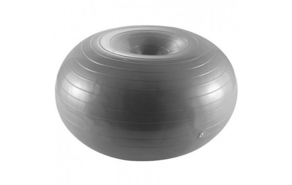 Мяч для фитнеса фитбол-пончик 60 см (серый) Sportex FBD-60-4 600_380