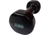 Гантель виниловая 2,5 кг (черная) Sportex HKDB115-2.5