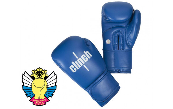 Боксерские перчатки Clinch Olimp C111 синий 10 oz 600_380