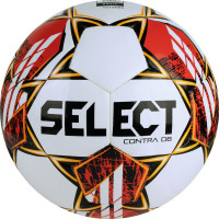 Мяч футбольный Select Contra DB V23, 0854160300, р.4, FIFA Basic, 32 пан, ПУ, гибрид.сш, бел-чер-красн
