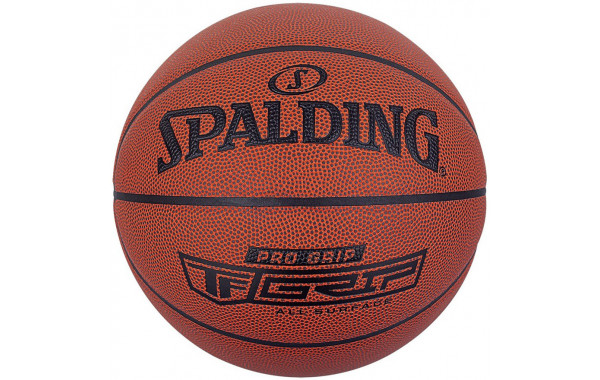 Мяч баскетбольный Spalding Pro Grip 76874z, р.7, композит. кожа (ПУ) коричневый 600_380