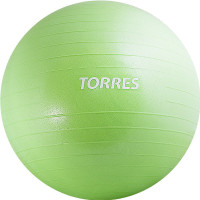 Мяч гимнастический Torres AL121155GR, диам. 55 см, с насосом, зелёный