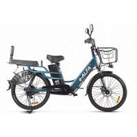 Велогибрид Green City e-ALFA LUX 022863-2400 сине-серый матовый