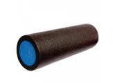 Ролик для йоги полнотелый 2-х цветный 45х15см Sportex PEF100-45-Z черный\синий