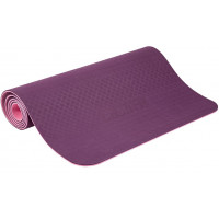 Коврик для йоги и фитнеса Profi-fit 6 мм, профессиональный фиолетово-розовый 173x61x0,6