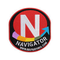 Нашивка Navigator Pro 58х50мм самоклеющаяся красная