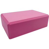 Йога блок Sportex полумягкий, из вспененного ЭВА (A25576) BE100-9 розовый