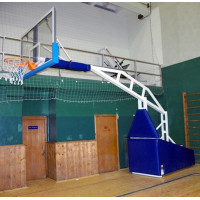 Стойка баскетбольная профессиональная мобильная складная с гидромеханизмом Atlet вынос 325 см, с противовесами IMP-A20L