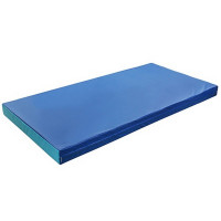 Мат гимнастический 100x200x8см сине-голубой
