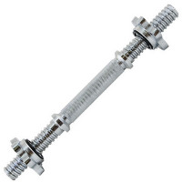 Гриф гантельный, длина 35 см Torres PL5030 серебристый металлик