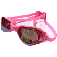 Очки для плавания Sportex взрослые, зеркальные E33119-2 розовый