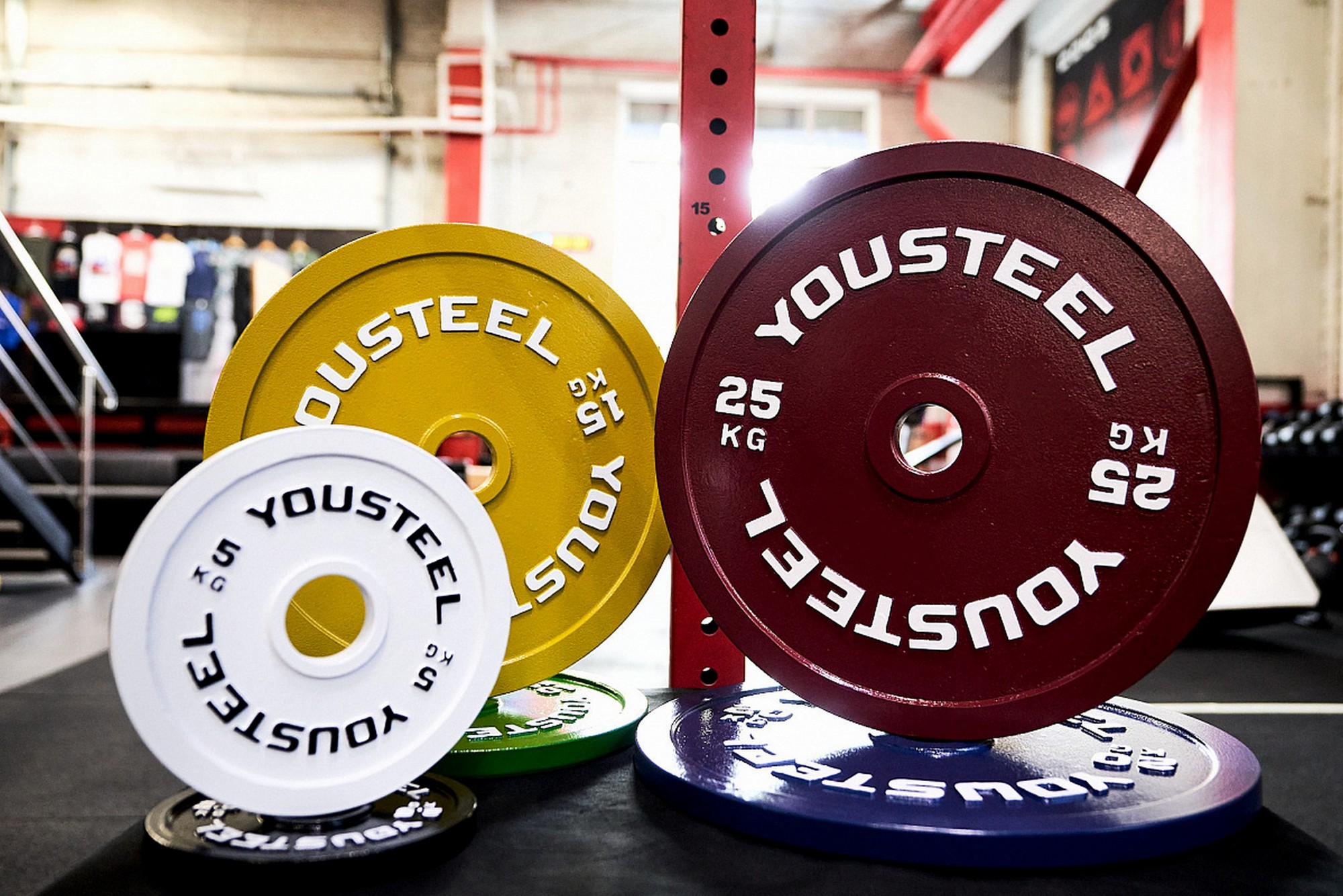 Стальной диск 50кг YouSteel черный 2000_1334