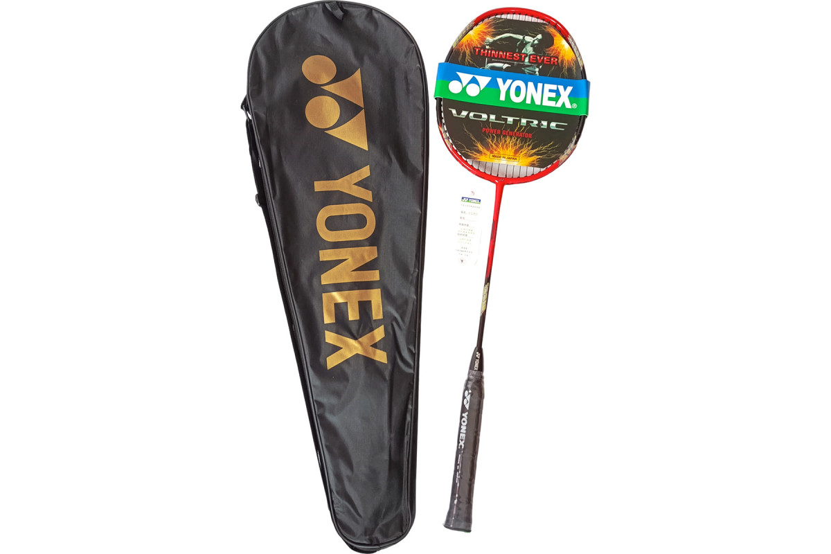 Ракетка для бадминтона в чехле Yonex Replika E43165-6 черно\оранжевый 1200_800