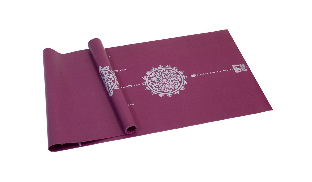 Коврик для йоги 183x61,5x0,25 см., в сумке с ремешком Original Fit.Tools FT-TYM025-PP пурпурный 1200_703