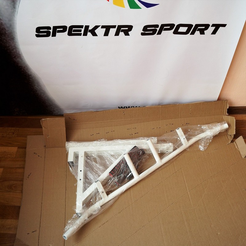 Турник навесной на гимнастическую стенку Spektr Sport Джет 2, серый 800_800