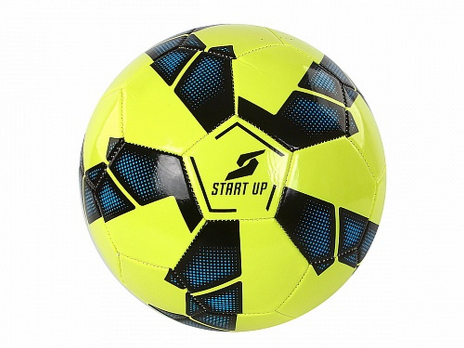 Мяч футбольный для отдыха Start Up E5131 лайм/черный р.5 933_700