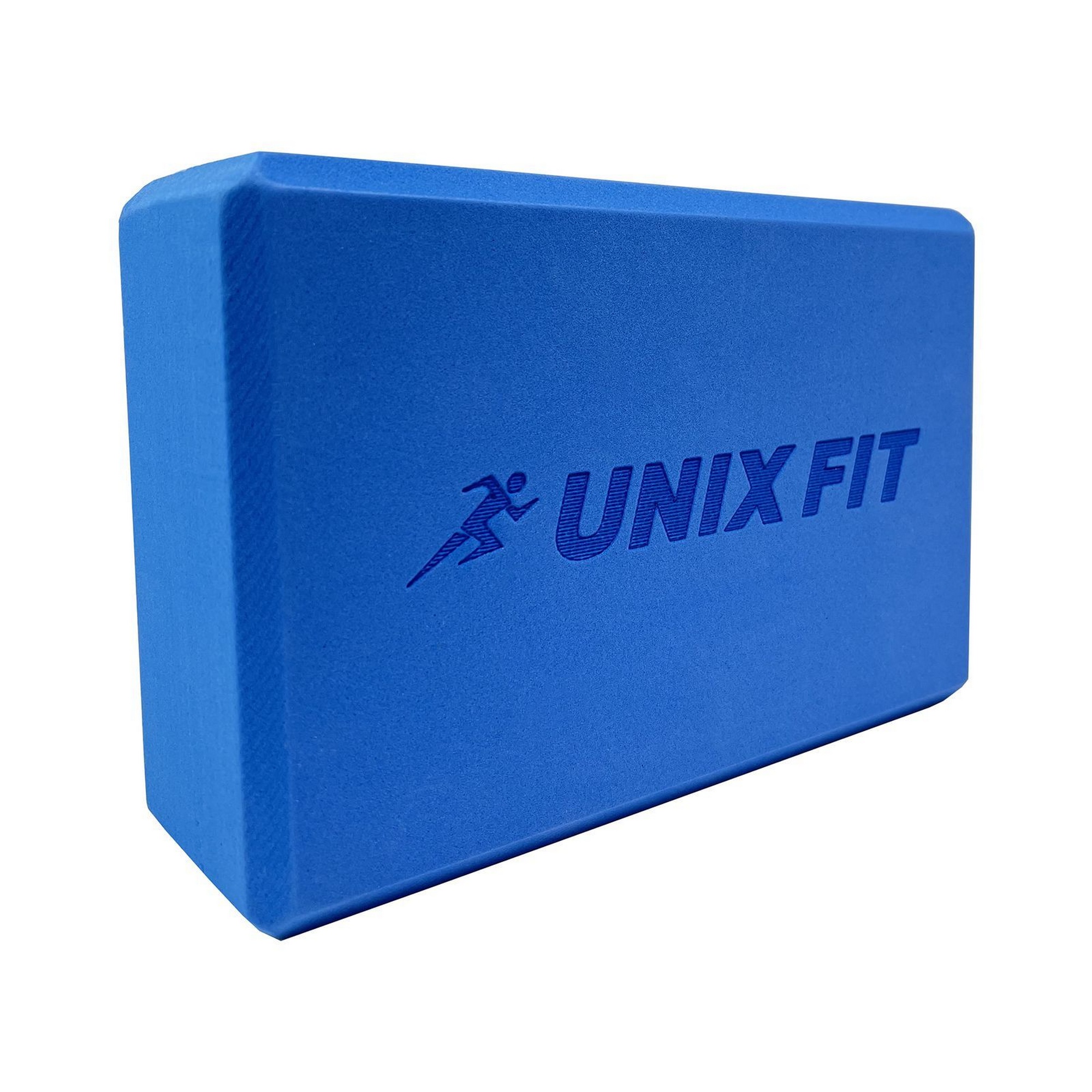 Блок для йоги и фитнеса 23х15х7см UnixFitt YBU200GBE голубой 2000_2000