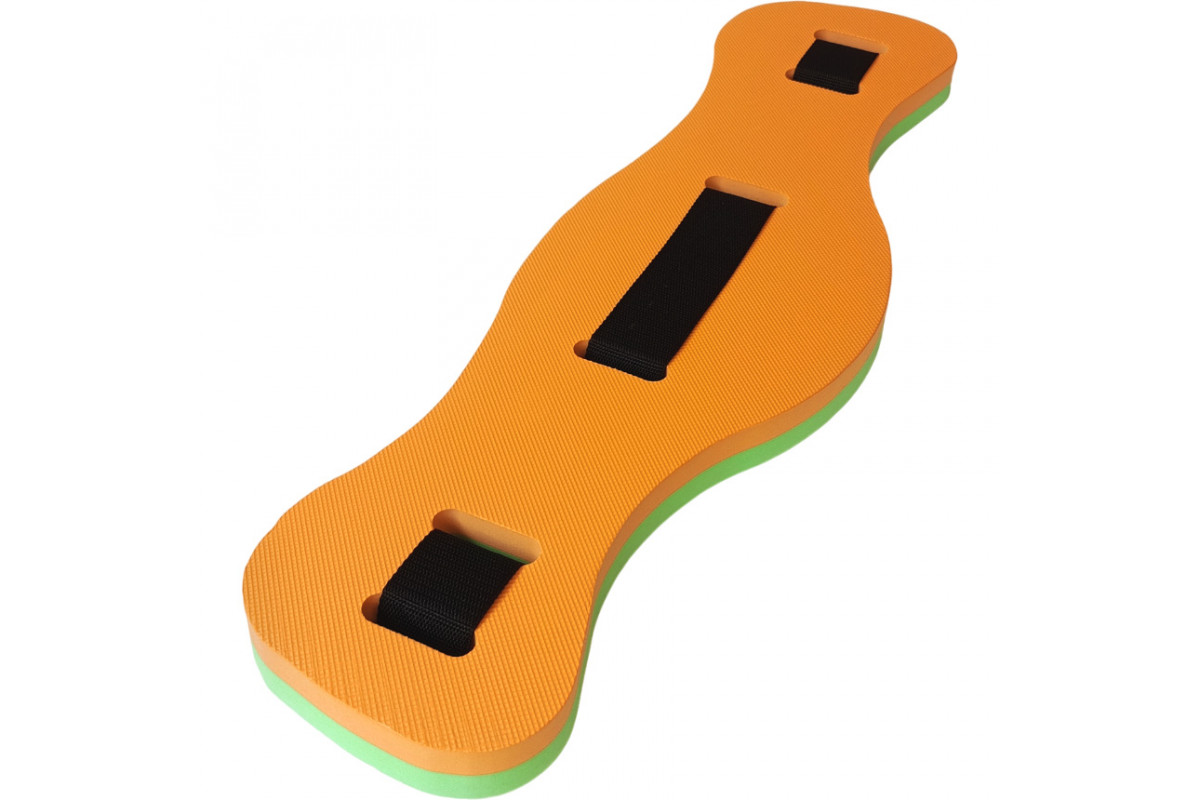 Пояс страховочный 2-х цветный 72х22х4см для аквааэробики Sportex E39342 оранжево\зеленый 1200_800