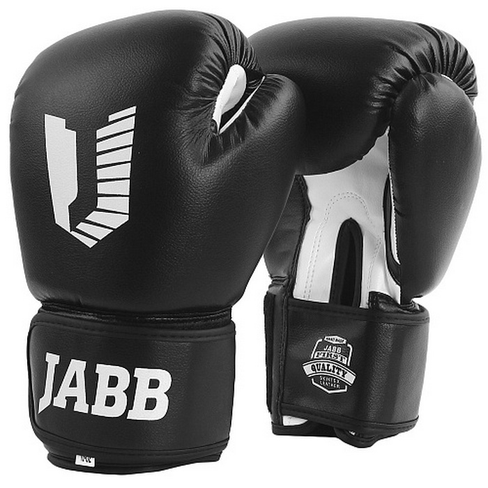 Боксерские перчатки Jabb JE-4068/Basic Star черный 10oz 700_700