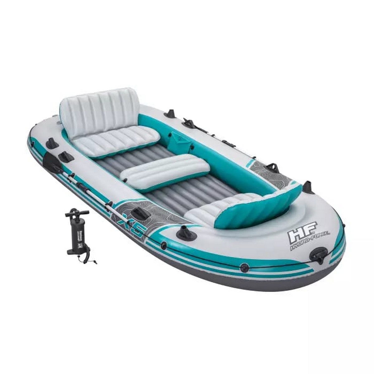 Надувная лодка 364х166см вёсла 62064, насос 62086, до 600кг Bestway Adventure Elite X5 Raft Set 65159 1200_1200